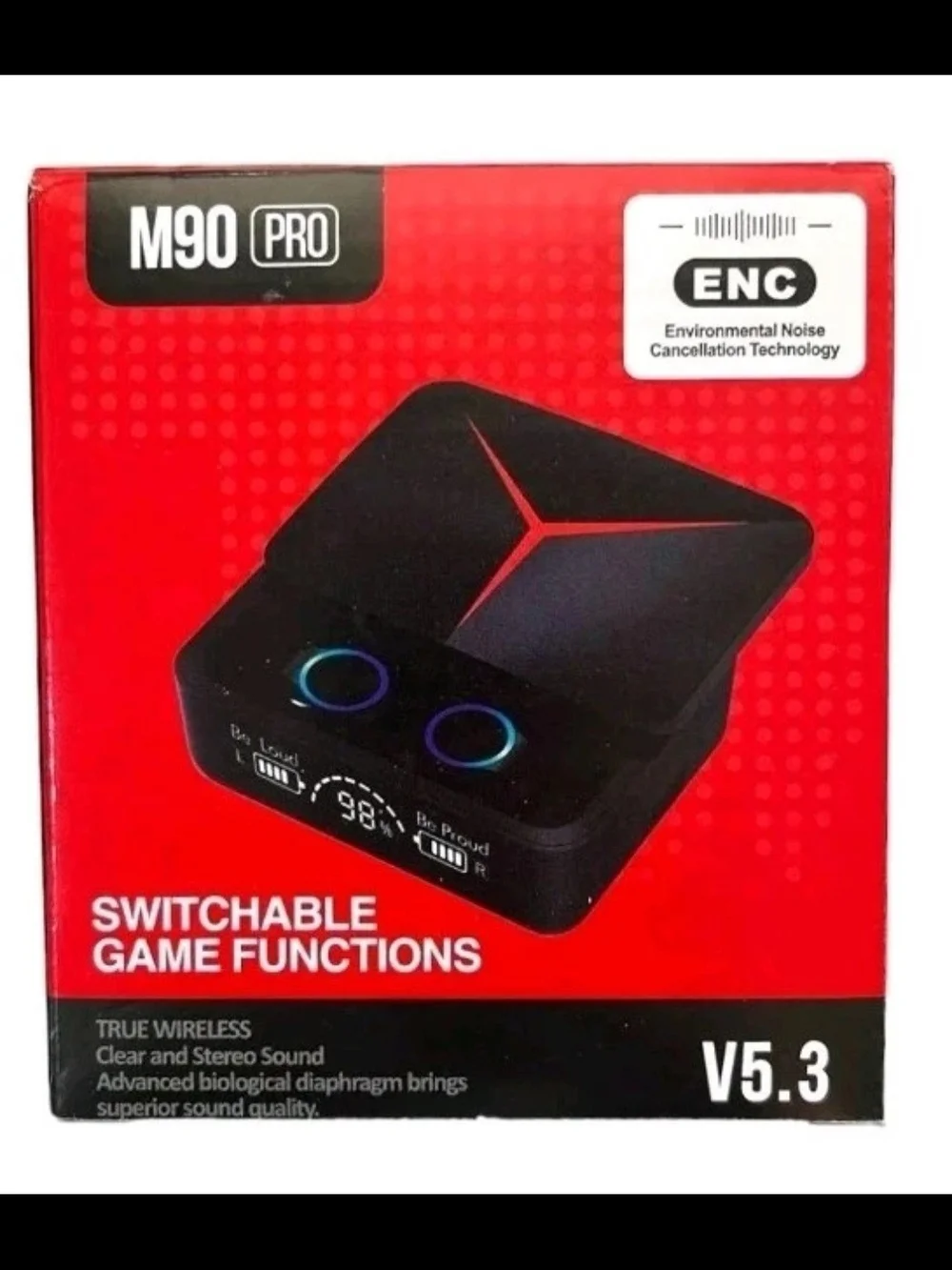 M90 Pro Wireless Earbuds Bluetooth 5.3 Waterproof Headset  W Power Bank@ New@
